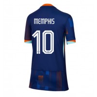 Dámy Fotbalový dres Holandsko Memphis Depay #10 ME 2024 Venkovní Krátký Rukáv